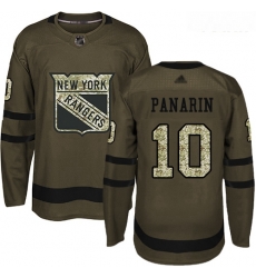Rangers #10 Artemi Panarin Green Salute to Service Stitched Youth Hockey Jersey Rangers #10 Artemi Panarin Green Salute to Service Stitched Youth Hockey Jersey