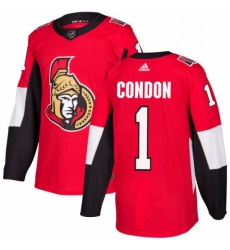 Mens Adidas Ottawa Senators 1 Mike Condon Authentic Red Home NHL Jersey Mens Adidas Ottawa Senators 1 Mike Condon Authentic Red Home NHL Jersey
