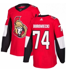 Mens Adidas Ottawa Senators 74 Mark Borowiecki Authentic Red Home NHL Jersey Mens Adidas Ottawa Senators 74 Mark Borowiecki Authentic Red Home NHL Jersey