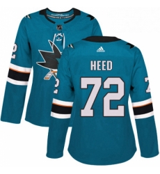 Womens Adidas San Jose Sharks 72 Tim Heed Premier Teal Green Home NHL Jersey Womens Adidas San Jose Sharks 72 Tim Heed Premier Teal Green Home NHL Jersey