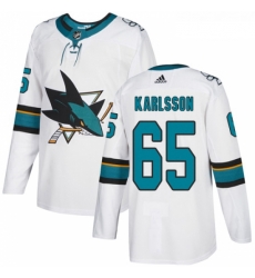 Youth Adidas San Jose Sharks 65 Erik Karlsson Authentic White Away NHL Jersey Youth Adidas San Jose Sharks 65 Erik Karlsson Authentic White Away NHL Jersey