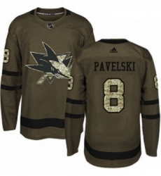 Youth Adidas San Jose Sharks 8 Joe Pavelski Premier Green Salute to Service NHL Jersey Youth Adidas San Jose Sharks 8 Joe Pavelski Premier Green Salute to Service NHL Jersey