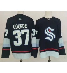 Men Seattle Kraken 37 Yanni Gourde Navy Blue Adidas Stitched NHL Jersey Men Seattle Kraken 37 Yanni Gourde Navy Blue Adidas Stitched NHL Jersey