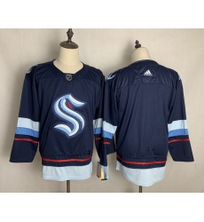 Men Seattle Kraken Blank Navy Adidas Jersey Men Seattle Kraken Blank Navy Adidas Jersey