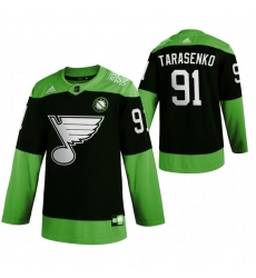 Men St.Louis Blues 91 Vladimir Tarasenko Green 2020 Adidas Jersey Men St.Louis Blues 91 Vladimir Tarasenko Green 2020 Adidas Jersey