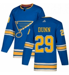 Mens Adidas St Louis Blues 29 Vince Dunn Blue Alternate Authentic Stitched NHL Jersey Mens Adidas St Louis Blues 29 Vince Dunn Blue Alternate Authentic Stitched NHL Jersey