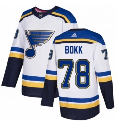 Mens Adidas St Louis Blues 78 Dominik Bokk Authentic White Away NHL Jersey Mens Adidas St Louis Blues 78 Dominik Bokk Authentic White Away NHL Jersey