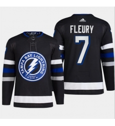 Men Tampa Bay Lightning 7 Haydn Fleury Black Alternate Premier Breakaway Stitched Jersey Men Tampa Bay Lightning 7 Haydn Fleury Black Alternate Premier Breakaway Stitched Jersey