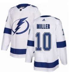 Mens Adidas Tampa Bay Lightning 10 JT Miller Authentic White Away NHL Jersey Mens Adidas Tampa Bay Lightning 10 JT Miller Authentic White Away NHL Jersey