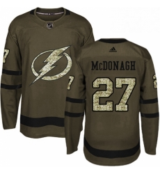 Mens Adidas Tampa Bay Lightning 27 Ryan McDonagh Authentic Green Salute to Service NHL Jerse Mens Adidas Tampa Bay Lightning 27 Ryan McDonagh Authentic Green Salute to Service NHL Jerse