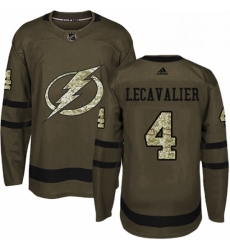 Mens Adidas Tampa Bay Lightning 4 Vincent Lecavalier Authentic Green Salute to Service NHL Jersey Mens Adidas Tampa Bay Lightning 4 Vincent Lecavalier Authentic Green Salute to Service NHL Jersey
