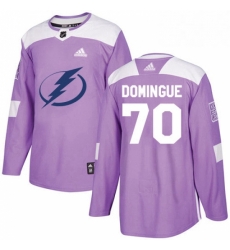 Mens Adidas Tampa Bay Lightning 70 Louis Domingue Authentic Purple Fights Cancer Practice NHL Jersey Mens Adidas Tampa Bay Lightning 70 Louis Domingue Authentic Purple Fights Cancer Practice NHL Jersey