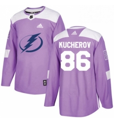 Mens Adidas Tampa Bay Lightning 86 Nikita Kucherov Authentic Purple Fights Cancer Practice NHL Jersey Mens Adidas Tampa Bay Lightning 86 Nikita Kucherov Authentic Purple Fights Cancer Practice NHL Jersey