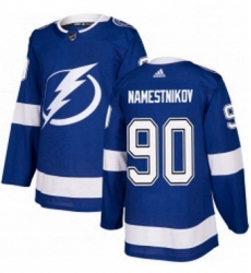 Mens Adidas Tampa Bay Lightning 90 Vladislav Namestnikov Authentic Royal Blue Home NHL Jersey Mens Adidas Tampa Bay Lightning 90 Vladislav Namestnikov Authentic Royal Blue Home NHL Jersey