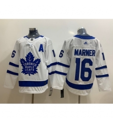 Men Toronto Maple Leafs 16 Mitchell Marner White With A Patch Adidas Stitched NHL Jersey Men Toronto Maple Leafs 16 Mitchell Marner White With A Patch Adidas Stitched NHL Jersey