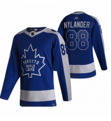 Men Toronto Maple Leafs 88 William Nylander Blue Adidas 2020 21 Reverse Retro Alternate NHL Jersey Men Toronto Maple Leafs 88 William Nylander Blue Adidas 2020 21 Reverse Retro Alternate NHL Jersey
