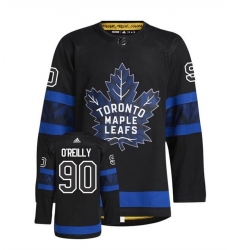 Men Toronto Maple Leafs 90 Ryan O'Reilly Black Premier Breakaway Reversible Stitched Jersey