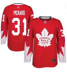 Mens Adidas Toronto Maple Leafs 31 Calvin Pickard Premier Red Alternate NHL Jersey Mens Adidas Toronto Maple Leafs 31 Calvin Pickard Premier Red Alternate NHL Jersey