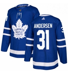 Mens Adidas Toronto Maple Leafs 31 Frederik Andersen Premier Royal Blue Home NHL Jersey Mens Adidas Toronto Maple Leafs 31 Frederik Andersen Premier Royal Blue Home NHL Jersey