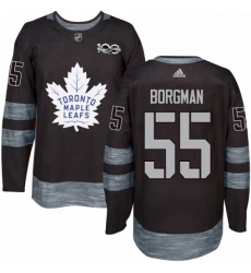 Mens Adidas Toronto Maple Leafs 55 Andreas Borgman Authentic Black 1917 2017 100th Anniversary NHL Jersey Mens Adidas Toronto Maple Leafs 55 Andreas Borgman Authentic Black 1917 2017 100th Anniversary NHL Jersey