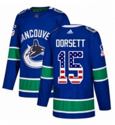 Mens Adidas Vancouver Canucks 15 Derek Dorsett Authentic Blue USA Flag Fashion NHL Jersey Mens Adidas Vancouver Canucks 15 Derek Dorsett Authentic Blue USA Flag Fashion NHL Jersey