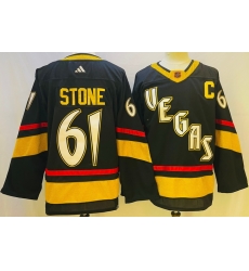 Men Vegas Golden Knights 61 Mark Stone Black 2022 23 Reverse Retro Stitched Jersey Men Vegas Golden Knights 61 Mark Stone Black 2022 23 Reverse Retro Stitched Jersey