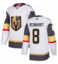 Mens Adidas Vegas Golden Knights 8 Griffin Reinhart Authentic White Away NHL Jersey Mens Adidas Vegas Golden Knights 8 Griffin Reinhart Authentic White Away NHL Jersey