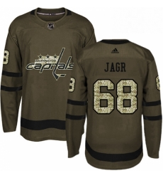Mens Adidas Washington Capitals 68 Jaromir Jagr Premier Green Salute to Service NHL Jersey Mens Adidas Washington Capitals 68 Jaromir Jagr Premier Green Salute to Service NHL Jersey