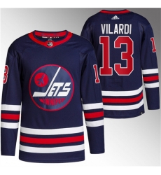 Men Winnipeg Jets 13 Gabriel Vilardi 2021 22 Navy Stitched Jersey Men Winnipeg Jets 13 Gabriel Vilardi 2021 22 Navy Stitched Jersey