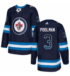 Mens Adidas Winnipeg Jets 3 Tucker Poolman Authentic Navy Blue Drift Fashion NHL Jersey Mens Adidas Winnipeg Jets 3 Tucker Poolman Authentic Navy Blue Drift Fashion NHL Jersey