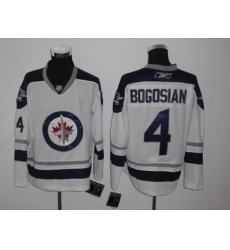 Winnipeg Jets Authentic Jerseys #4 Zach Bogosian WHITE Jersey Winnipeg Jets Authentic Jerseys #4 Zach Bogosian WHITE Jersey