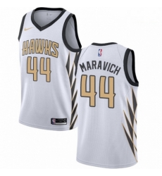 Mens Nike Atlanta Hawks 44 Pete Maravich Swingman White NBA Jersey City Edition Mens Nike Atlanta Hawks 44 Pete Maravich Swingman White NBA Jersey City Edition