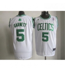 Celtics 5 Kevin Garnett Stitched White NBA Jersey Celtics 5 Kevin Garnett Stitched White NBA Jersey