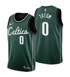 Men Boston Celtics 0 Jayson Tatum Green 2022 23 City Edition Stitched Basketball Jersey Men Boston Celtics 0 Jayson Tatum Green 2022 23 City Edition Stitched Basketball Jersey