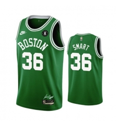 Men Boston Celtics 36 Marcus Smart Green No 6 Patch Stitched Basketball JerseyS Men Boston Celtics 36 Marcus Smart Green No 6 Patch Stitched Basketball JerseyS