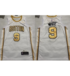 Men Boston Celtics 9 Derrick White White 2025 26 City Edition Stitched Basketball Jersey Men Boston Celtics 9 Derrick White White 2025 26 City Edition Stitched Basketball Jersey