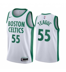 Men Nike Boston Celtics 55 Jeff Teague White NBA Swingman 2020 21 City Edition Jersey Men Nike Boston Celtics 55 Jeff Teague White NBA Swingman 2020 21 City Edition Jersey