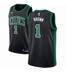 Mens Adidas Boston Celtics 1 Walter Brown Authentic Black NBA Jersey Statement Edition Mens Adidas Boston Celtics 1 Walter Brown Authentic Black NBA Jersey Statement Edition