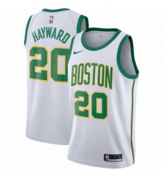 Mens Nike Boston Celtics 20 Gordon Hayward Swingman White NBA Jersey City Edition Mens Nike Boston Celtics 20 Gordon Hayward Swingman White NBA Jersey City Edition