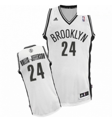 Mens Adidas Brooklyn Nets 24 Rondae Hollis Jefferson Swingman White Home NBA Jersey Mens Adidas Brooklyn Nets 24 Rondae Hollis Jefferson Swingman White Home NBA Jersey