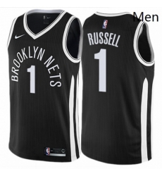 Mens Nike Brooklyn Nets 1 DAngelo Russell Swingman Black NBA Jersey City Edition Mens Nike Brooklyn Nets 1 DAngelo Russell Swingman Black NBA Jersey City Edition