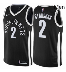 Mens Nike Brooklyn Nets 2 Nik Stauskas Authentic Black NBA Jersey City Edition Mens Nike Brooklyn Nets 2 Nik Stauskas Authentic Black NBA Jersey City Edition
