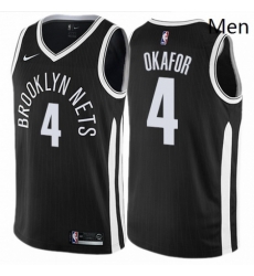 Mens Nike Brooklyn Nets 4 Jahlil Okafor Swingman Black NBA Jersey City Edition Mens Nike Brooklyn Nets 4 Jahlil Okafor Swingman Black NBA Jersey City Edition