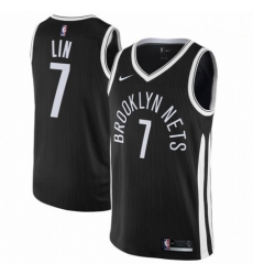 Mens Nike Brooklyn Nets 7 Jeremy Lin Swingman Black NBA Jersey City Edition Mens Nike Brooklyn Nets 7 Jeremy Lin Swingman Black NBA Jersey City Edition