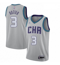 Hornets 3 Terry Rozier Gray Basketball Jordan Swingman City Edition 2019 20 Jersey Hornets 3 Terry Rozier Gray Basketball Jordan Swingman City Edition 2019 20 Jersey