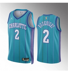 Men Charlotte Hornets 2 James Bouknight Teal 2023 24 Classic Edition Stitched Basketball Jersey Men Charlotte Hornets 2 James Bouknight Teal 2023 24 Classic Edition Stitched Basketball Jersey