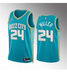 Men Charlotte Hornets 24 Brandon Miller Teal 2023 24 City Edition Stitched Basketball Jersey Men Charlotte Hornets 24 Brandon Miller Teal 2023 24 City Edition Stitched Basketball Jersey