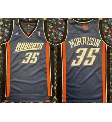 Men Charlotte Hornets 35 Adam Morrison Navy Stitched Basketball Jersey Men Charlotte Hornets 35 Adam Morrison Navy Stitched Basketball Jersey