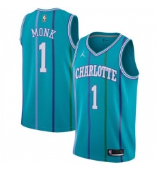 Men Nike Charlotte Hornets 1 Malik Monk Aqua NBA Jordan Swingman Hardwood Classics Jersey Men Nike Charlotte Hornets 1 Malik Monk Aqua NBA Jordan Swingman Hardwood Classics Jersey