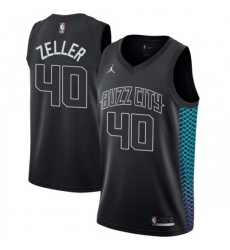 Men Nike Charlotte Hornets 40 Cody Zeller Black NBA Jordan Swingman City Edition Jersey Men Nike Charlotte Hornets 40 Cody Zeller Black NBA Jordan Swingman City Edition Jersey